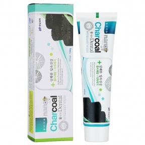 Зубна паста зі сріблом та бамбуковим вугіллям HANIL CHEMICAL Nano Charcoal Dental Toothpaste 180g