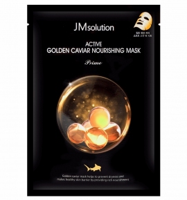 Маска тканевая для лица с икрой и золотом JMsolution Active Golden Caviar Nourishing Mask Prime 30ml