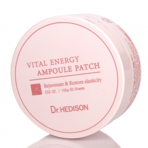 Патчи для омоложения и осветления кожи с волюфилином и пептидным комплексом Dr.Hedison Vital Energy Ampoule Patch 60шт