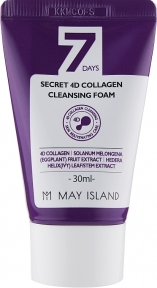 Пенка коллагеновая для лица May Island 7days Secret 4D Collagen Cleansing Foam 30ml