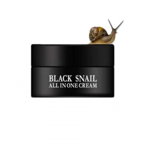 Крем багатофункціональний з муцином чорного равлика для обличчя Eyenlip Black Snail All In One Cream sample 15ml