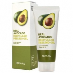 Пилинг-гель увлажняющий с экстрактом авокадо  FarmStay Real Avocado Deep Clear Peeling Gel, 100 ml
