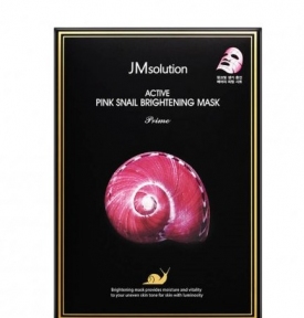 Тканевая маска с муцином улитки JM Solution Active Pink Snail Brightening Mask 30ml