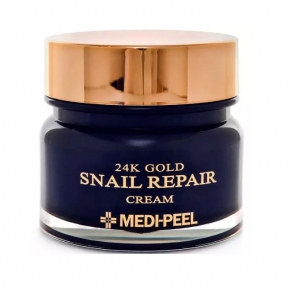 Омолоджуючий крем з равликовим муцином і золотом MEDI-PEEL 24K Gold Snail Repair Cream 50g