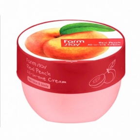 Крем для лица и тела с экстрактом персика FarmStay Real Peach All-In-One Cream 300ml 
