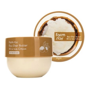 Крем для лица и тела с маслом ши Farmstay Real Shea Butter All-In-One Cream 300ml