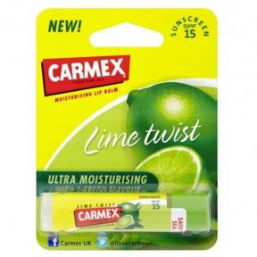 Бальзам для губ у стіку лайм Carmex Lip Balm Lime Stick SPF 15, 4.25г