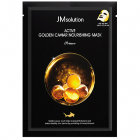 Маска тканинна для обличчя з ікрою та золотом JMsolution Active Golden Caviar Nourishing Mask Prime 30ml