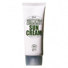 Сонцезахисний крем для обличчя Derma Factory Houttuynia Cordata 65% Sun Cream 50ml