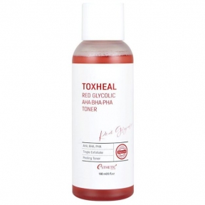 Пілінг-тонер із гліколевою кислотою Esthetic House Toxheal Red Glycolic AHA-BHA-PHA Toner 180ml