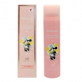 Солнцезащитный спрей с розой JMsolution Glow Luminous Flower Sun Spray SPF50+ PA++++ Disney Mini 180ml