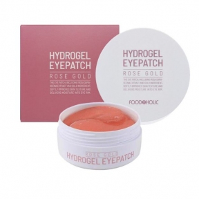 Гідрогелеві патчі для очей з трояндою та золотом FoodaHolic Rose Gold Hydrogel Eye Patch