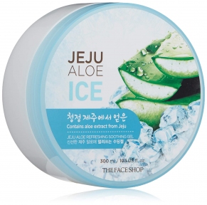 Гель освежающий с алоэ для лица и тела The Face Shop Jeju Aloe Refreshing Soothing Gel 300ml (ICE))