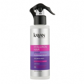 Спрей для тонких и лишенных объема волос Kayan Professional Hyaluron Hair Spray 200ml