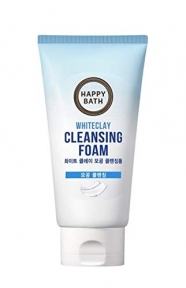 Пена для умывания успокаивающая с белой глиной Happy Bath Whiteclay Cleansing Foam 150ml