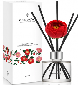 Аромадифузор Cocodor Camellia Diffuser 120ml Reed stick 5pcs + Red Camellia stick 1pc