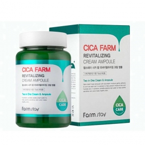 Крем для лица ампульный с центеллой азиатской FarmStay Cica Farm Revitalizing Cream Ampoule 250ml