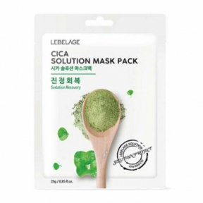 Тканевая маска для лица с центеллой Lebelage Cica Solution Mask 23g