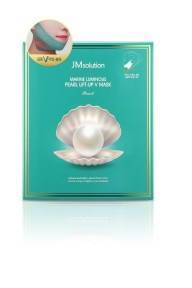 Лифтинг Маска Для Коррекции Овала Лица С Морским Коллагеном JM Solution Marine Luminous Pearl Lift-Up V Mask Pearl