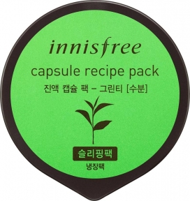 Маска С Экстрактом Зеленого Чая Восстанавливающая Innisfree Capsule Recipe Pack Green Tea