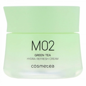 Крем для лица с экстрактом зеленого чая с освежающим эффектом Green Tea, Hydra Refresh Cream Cosmetea 10ml