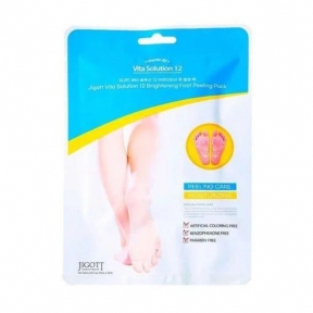 Пилинг-носочки для ног Jigott Vita Solution 12 Brightening Foot Peeling Pack