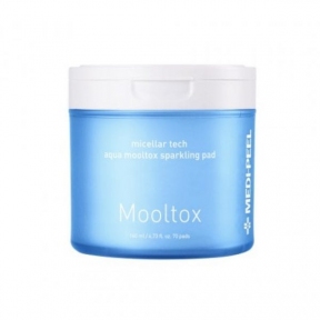 Пилинг-пэды для увлажнения и очищения кожи лица Medi Peel Aqua Mooltox Sparkling Pad 70шт