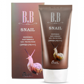 BB-крем, що відновлює для обличчя з екстрактом муцину равлики Ekel BB Cream Snail SPF50+/PA+++ 50ml
