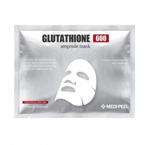 Тканевая маска для лица антиоксидантная с глутатионом и витаминами  MEDI-PEEL Bio-Intense Glutathione White Ampoule Mask 30ml