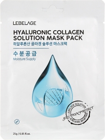 Маска тканевая для лица Lebelage Hyaluronic Collagen Solution Mask 23g