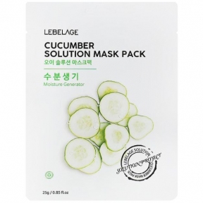 Тканинна маска для обличчя Lebelage Cucumber Solution Mask 23g