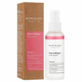 Мист-сыворотка для лица с экстрактом розы и коллагеном Mary&May Rose Collagen Mist Serum 100ml