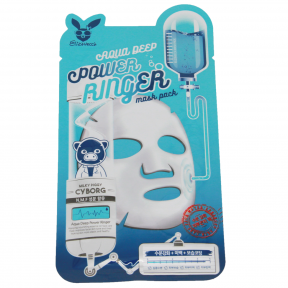 Маска тканевая увлажняющая для сухой кожи Elizavecca Face Care Aqua Deep Power Ringer Mask 23ml