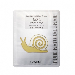 Маска тканевая улиточная The Saem Pure Natural Mask Sheet Snail