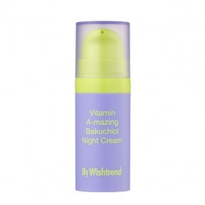 Нічний омолоджуючий крем By Wishtrend Vitamin A-mazing Bakuchiol Night Cream 10 g