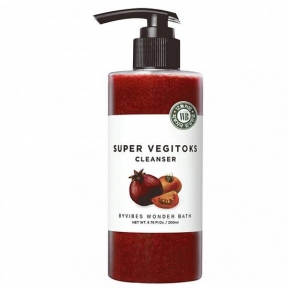 Детокс-гель для умывания для жирной кожи с экстрактом томата Wonder Bath  Super Vegitoks Cleanser Red 200 ml