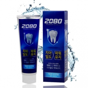 Зубная паста укрепляющая с экстрактом мяты 2080  Power Shield Blue Double Mint 120ml 