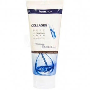 Пена для умывания омолаживающая с коллагеном FarmStay Collagen Pure Cleansing Foam 180ml
