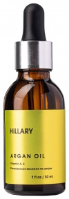 Органическое марокканское аргановое масло холодного отжима Hillary Organic Cold-Pressed Moroccan Argan Oil, 30ml