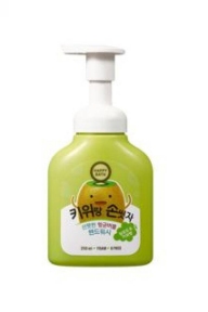 Мыло для рук органическое с экстрактом киви Happy Bath Kiwi Bubble Hand Wash Yellow Green 250ml