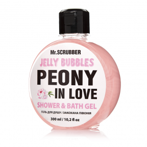 Гель для душа с ароматом пиона Mr.Scrubber Jelly Bubbles Peony in Love Shower & Bath Gel, 300ml