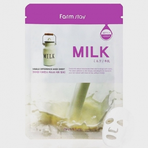 Маска тканевая с молочными протеинами для лица FarmStay Visible Difference Milk Mask Sheet 23ml