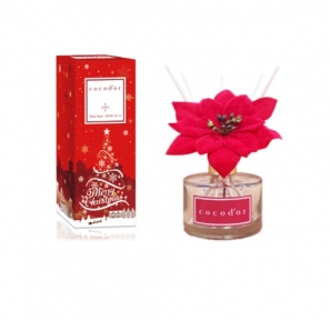 Аромадифузор Cocodor Diffuser XMAS Flower 200ml/6.7oz + Pine 2 pc + poinsettia 1pc