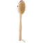 Деревянная щетка с натуральной щетиной для сухого массажа со съемной ручкой Titania, 43 см 